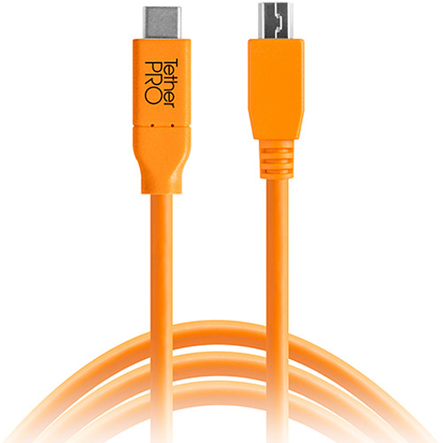 Dây Tether Tools - TetherPro USB-C to 2.0 Micro B 5Pin - Dài 4.6m
